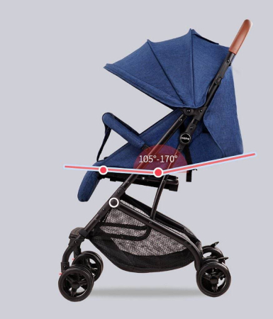 Carucior sport, ultrausor si ultrapliabil, cu pozitie de somn, tip troller, cu accesorii din piele, vernil [1]