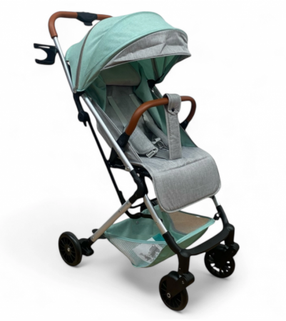 Carucior sport - Carucior sport, ultrausor si ultrapliabil, cu pozitie de somn, tip troller, cu accesorii din piele, sarcina maxima 22 Kg