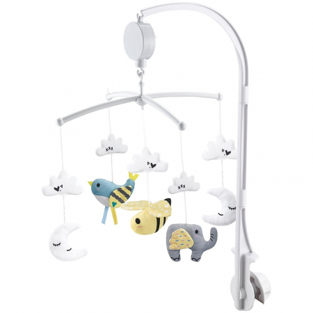 Jucarii interactive bebe - Carusel muzical pentru patut Chipolino Bee