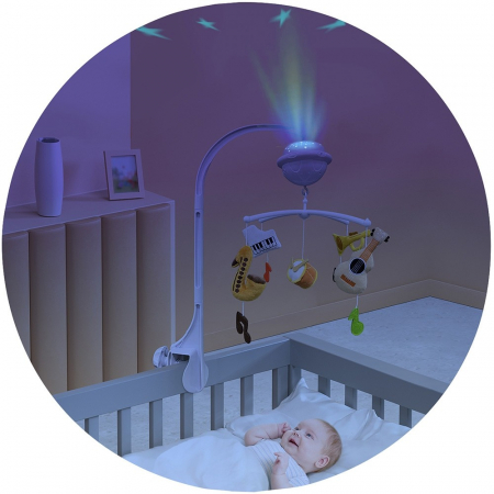 Carusel muzical pentru patut cu proiector Chipolino Music [1]