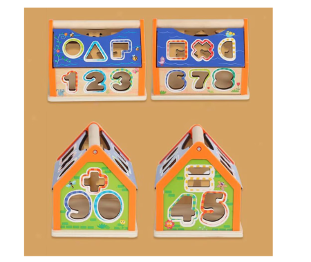Casuta cu sortator forme si cifre, Montessori [2]