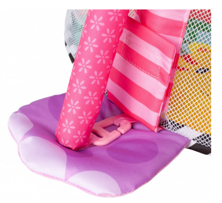 Centru de activitati 3 in 1 si saltea de joaca "Happy Hippo" pentru copii si bebelusi cu 4 jucarii si 30 de bile multicolore [5]