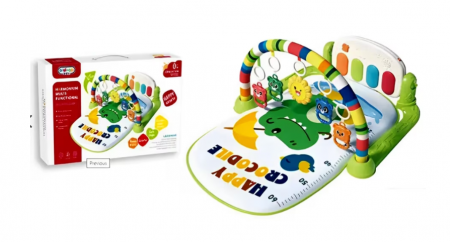 Centru de activitati si joaca, saltea Interactiva pentru copii, cu centimetru, cu sunete, multifunctional cu pian si jucarii zornaitoare [1]