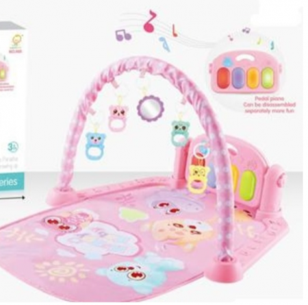 Centru de activitati si joaca, saltea Interactiva pentru copii, cu sunete, multifunctional cu pian si jucarii zornaitoare [1]