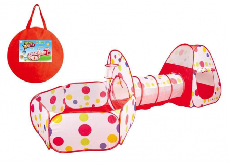 Centru de joaca 3 in 1, pentru copii, Cort, Tunel, Tarc, Dimensiune 220x90x120 cm [1]