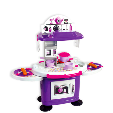 Jucarii role-play copii - Chefs: Bucătărie de jucărie cu 26 piese - mov