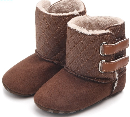 Baietei - Cizmulite bebelusi imblanite maro