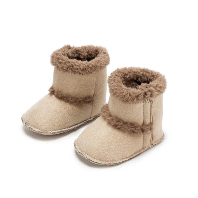 Bebe - Cizmulite crem imblanite, Tip UGG