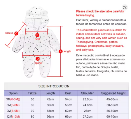 Combinezon bebelusi, Flausat, Cu urechi, Albastru [1]