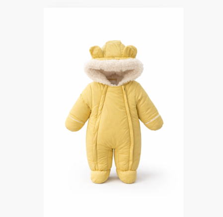 Combinezoane - Combinezon imblanit, cu gluga si fermoare, verde kaki