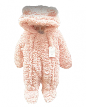 Combinezoane - Combinezon imblanit, pentru bebe, Vitamins Baby, Roz