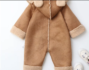 Combinezon imblanit, pentru bebe, Vitamins Baby, ursulet brun [2]
