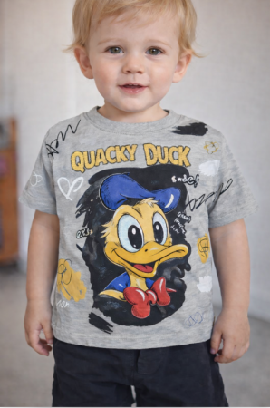 Trening - Compleu 2 piese, de vara, pentru baietei, Ratoi, Gri