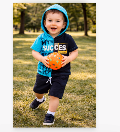 Trening - Compleu 2 piese, de vara, pentru baieti, 1-2 ani