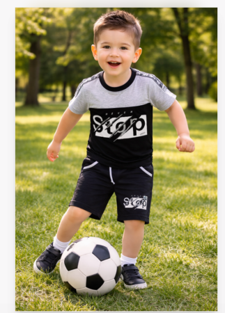 Trening - Compleu 2 piese, de vara, pentru baieti, 5 ani