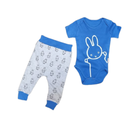 Set nou nascut - Compleu 2 piese iepuras S2