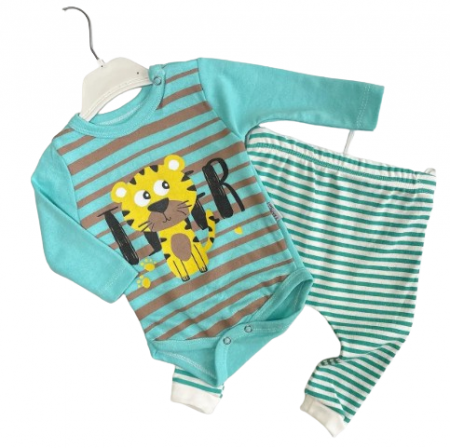 Set nou nascut - Compleu 2 piese, Leut in jungla