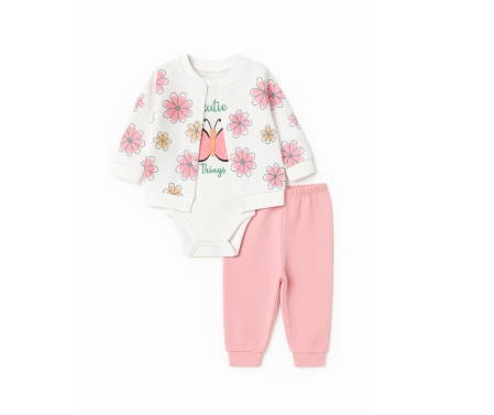 Compleu 3 piese, cu body, Fluturasi [1]