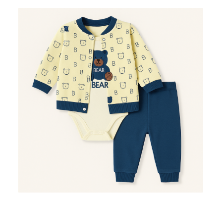 Costumase - Compleu 3 piese, cu body, Ursuletul Somnoros