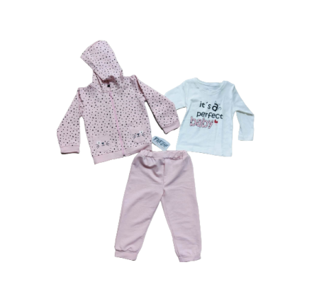 Set nou nascut - Compleu 3 piese, cu stelute