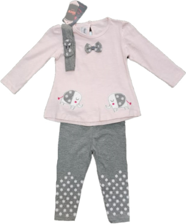 Costumase - Compleu 3 piese,de fetita,model elefantei