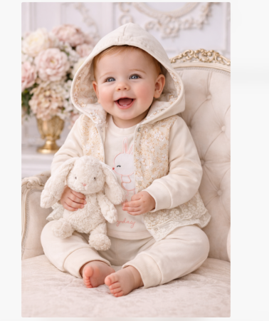 Costumase toamna-iarna - Compleu 3 piese, Iepurasul dichisit