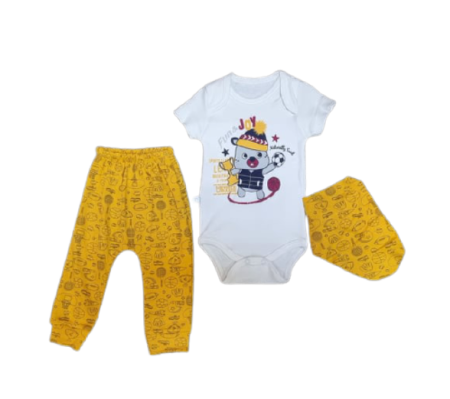 Bluze si pulovere - Compleu 3 piese,ursuletul campion