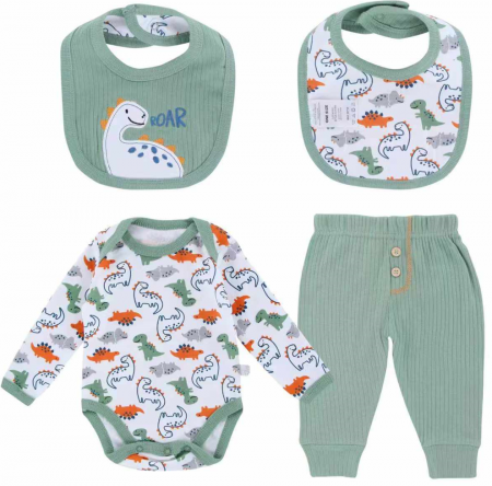 Set nou nascut - Compleu 4 piese, Vitamins Baby, Vernil