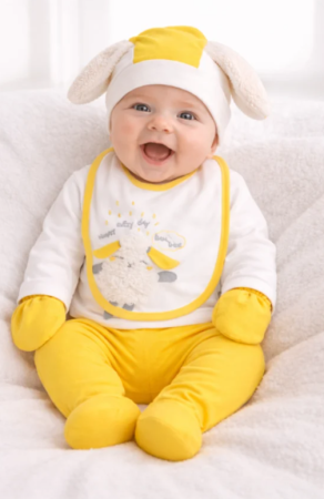 Costumase toamna-iarna - Compleu 5 piese, Oita, 0-3 luni