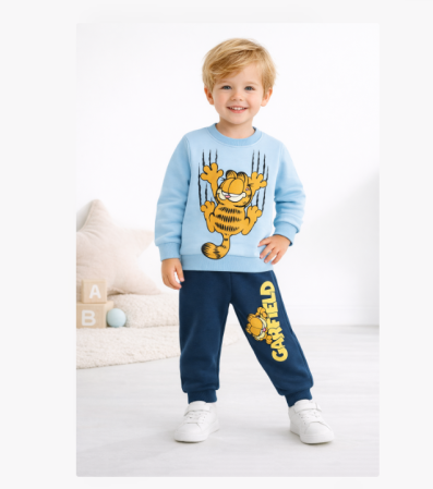 Haine baieti - Compleu baiat, Garfield, Albastru