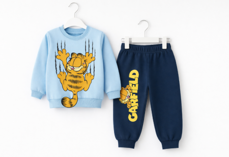 Trening - Compleu baiat, Garfield, Albastru