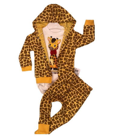 Bluze si pulovere - Compleu bebe,cu hanorac,3 piese