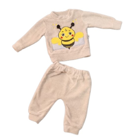 Set nou nascut - Compleu cocolino,albinuta,bej