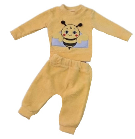 Set nou nascut - Compleu cocolino,albinuta,galben
