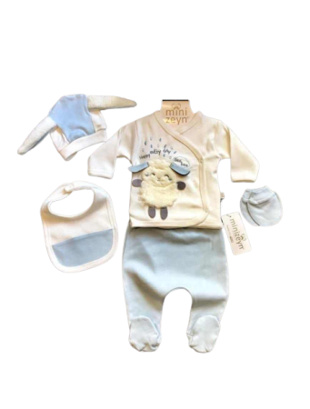 Set nou nascut - Compleu copii, 5 piese, Bubu-Still, 1-3 luni, 52-56 cm,oita