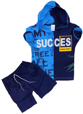 Costume - Compleu copii Model urban neon albastru