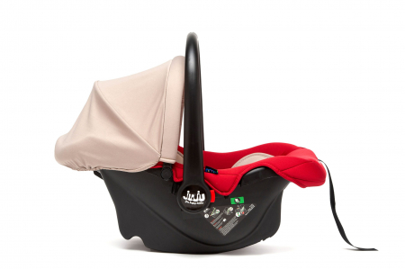 Cos Auto Juju Baby Boo i-Size, Bej-Bordo [2]
