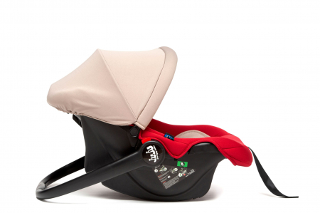 Cos Auto Juju Baby Boo i-Size, Bej-Bordo [3]