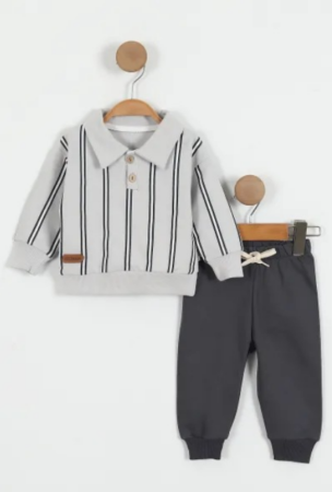 Trening - Costumas 2 piese, bluza tip camasa si pantalon