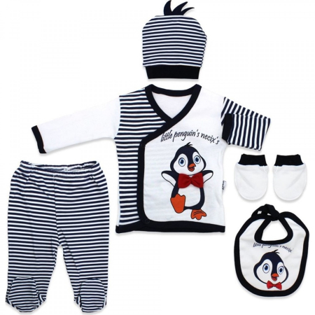 Costumase - Costumas bebe,5 piese,pinguin