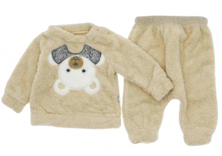 Costumase - Costumas cocolino, pentru bebe, ursuletul mofturos, bej