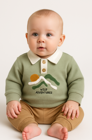 Set nou nascut - Costumas sport baieti, Wild