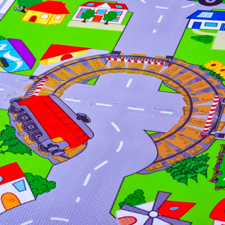 Covoras buretat, Circulatie/Litere, 120x120 cm [1]