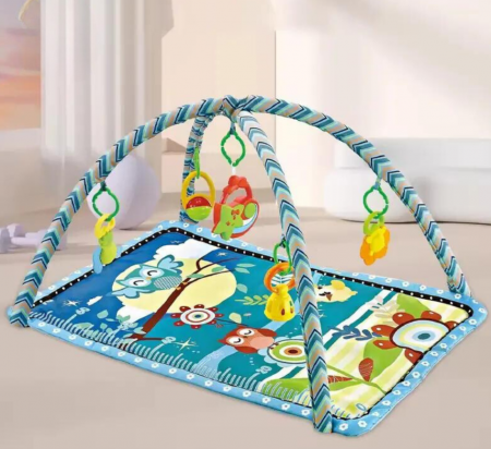 Covoraș interactiv cu jucării suspendate pentru bebeluși, Multicolor [1]