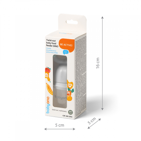 Dispozitiv hranire copii cu rasucire Babyono dino gri [12]