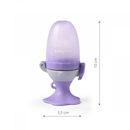 Dispozitiv hranire copii cu rasucire Babyono floare mov [13]