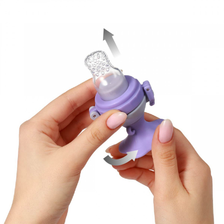 Dispozitiv hranire copii cu rasucire Babyono floare mov [12]