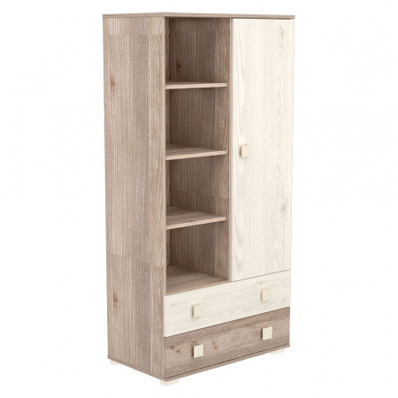 Dulap cu o usa si 2 sertare Hubners Sofia crem nisip [1]