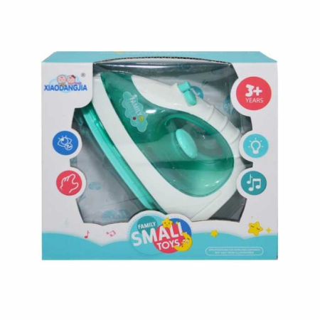 Jucarii role-play copii - Fier de calcat de jucarie cu sunete si lumini , 14x7x8 cm