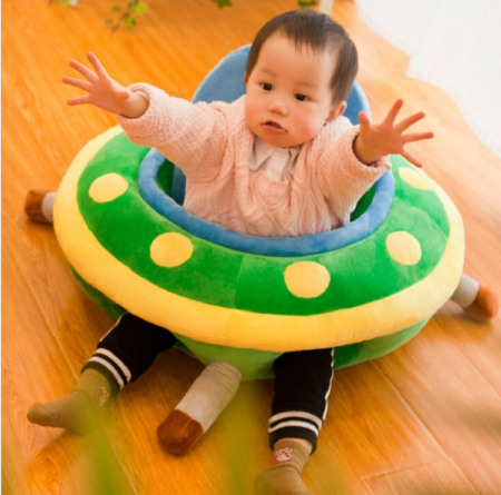 Fotoliu din plus, model centru de joaca, cu spatar detasabil, verde [5]